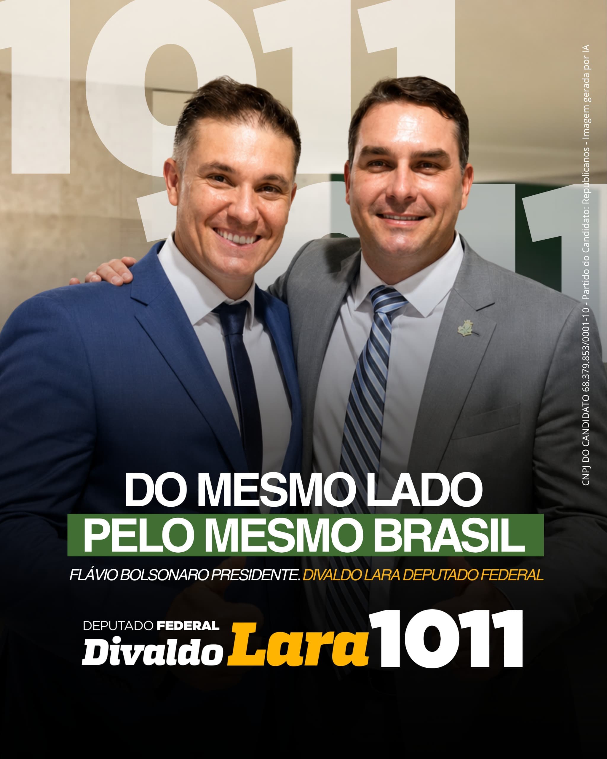 Arte de campanha: Do mesmo lado, pelo mesmo Brasil