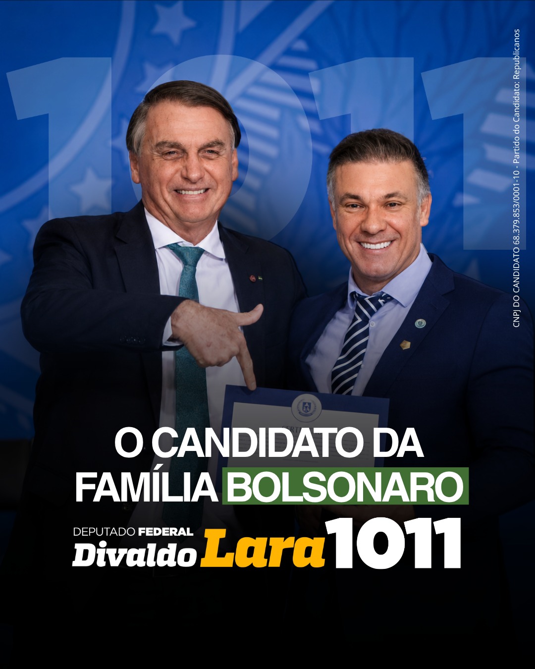 Arte de campanha: O candidato da família Bolsonaro